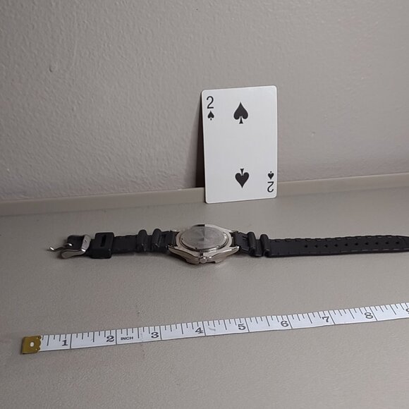 Nice Untested Blue And Black Analog Watch - Picture 7 of 11